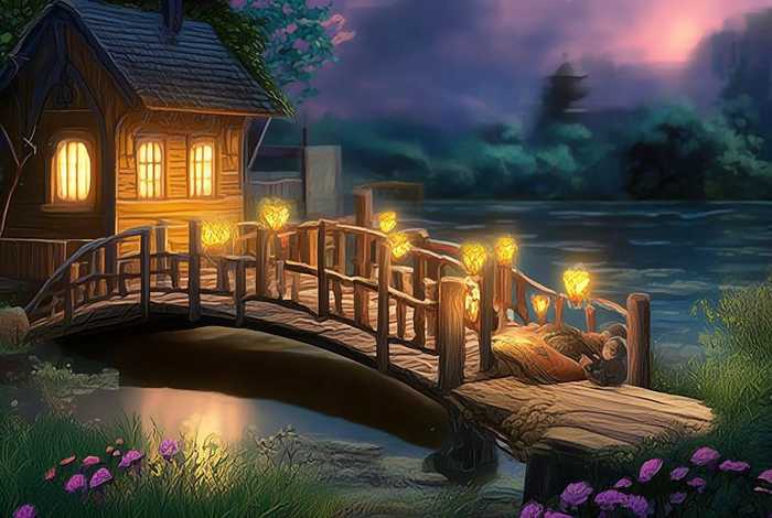 爱心小桥睡前故事 爱心小桥睡前故事图片