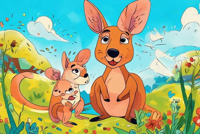 袋鼠儿童画(袋鼠儿童画图片大全) 袋鼠儿童画(袋鼠儿童画图片大全)