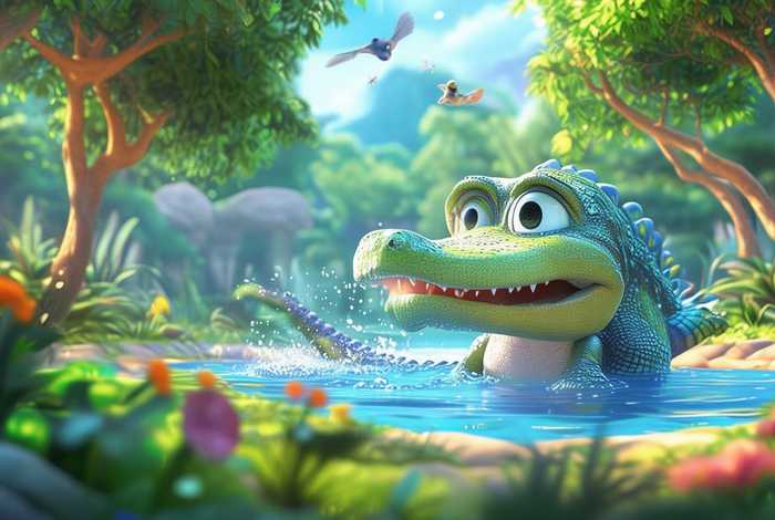 鳄鱼儿童故事（鳄鱼幼儿故事）
