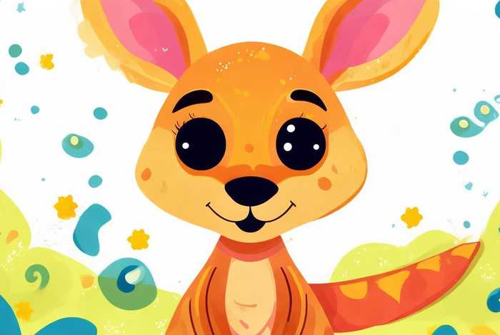 袋鼠儿童画简单画法 袋鼠儿童画简单画法图片