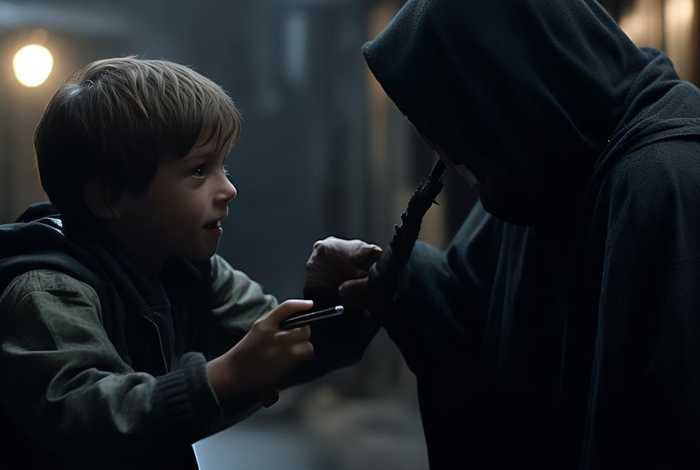 绑匪小男孩，小男孩智斗绑匪电影