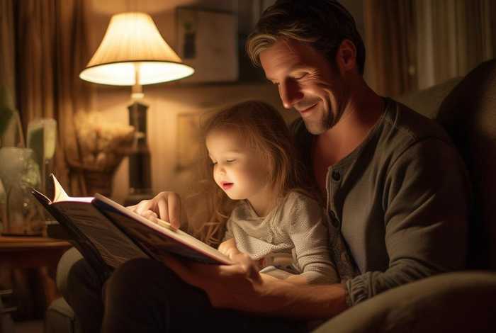 爸爸给儿童讲故事 爸爸讲故事给女儿听