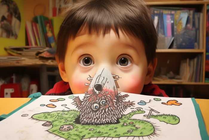 鼻子里的大怪物儿童故事 - 鼻子里的大怪物绘本故事教案