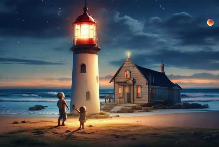 灯塔的故事儿童;灯塔的故事幼儿 灯塔的故事儿童;灯塔的故事幼儿