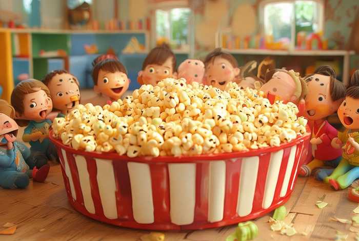爆米花故事幼儿图片（爆米花故事幼儿图片简单）