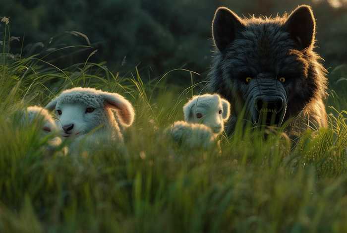 阿布故事三只小羊和狼；阿布故事三只小羊和狼的故事