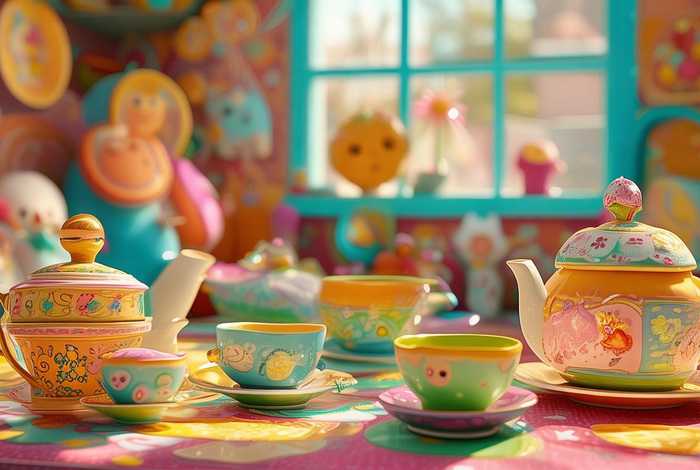 茶具儿童版 - 茶具 儿童画