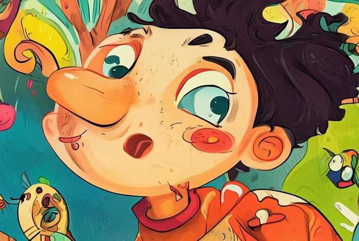 鼻孔的故事绘本儿童绘画；幼儿绘本故事鼻孔的故事