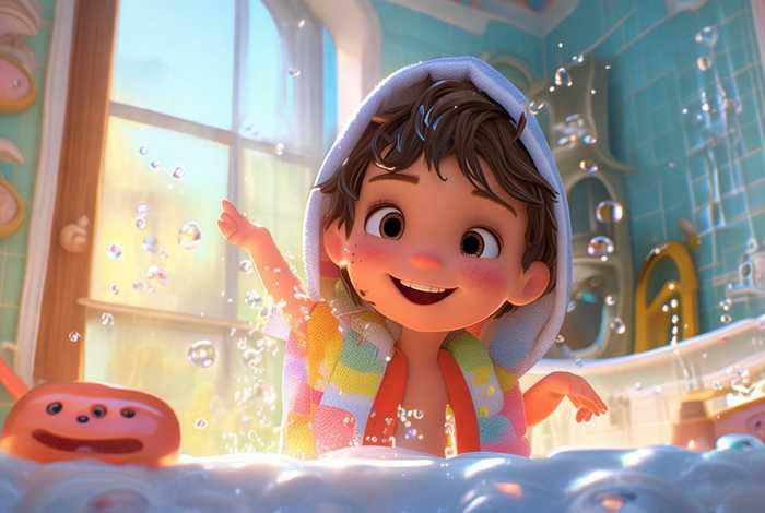 爱洗澡儿童故事，爱洗澡真干净故事儿歌