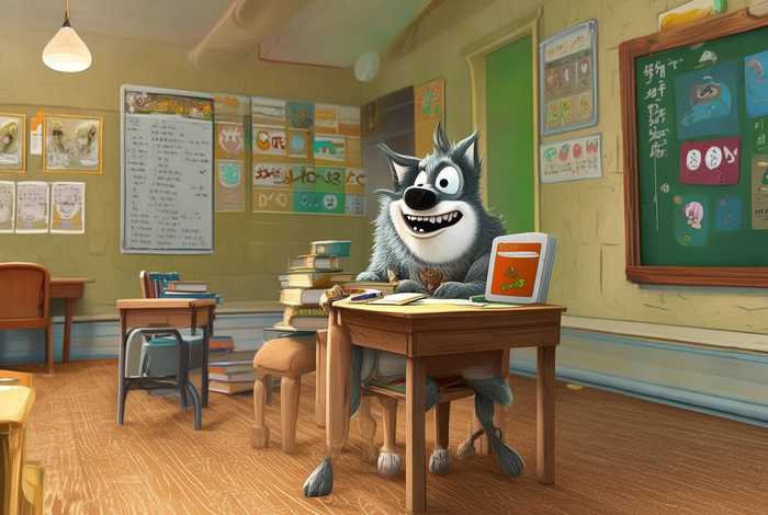 笨狼上学的故事原文 笨狼上学的故事原文及翻译 笨狼上学的故事原文 笨狼上学的故事原文及翻译