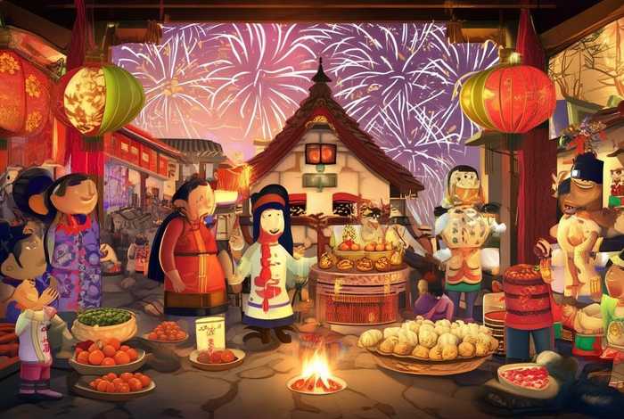 春节的传说,故事 - 春节的传说,故事,风俗