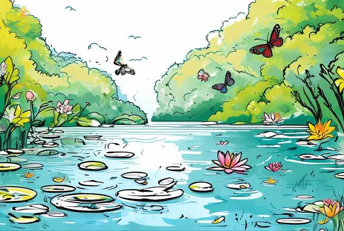 春天的池塘图片 春天的池塘简笔画图片大全 春天的池塘图片 春天的池塘简笔画图片大全