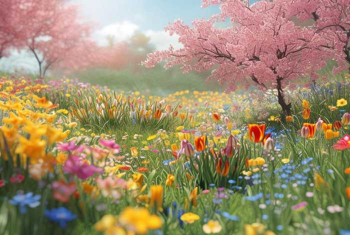 春天花的故事 课程故事春天的花朵