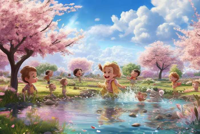 春天的故事儿童绘画 春天的故事幼儿绘画