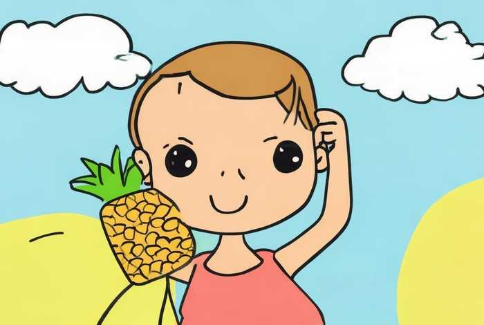 菠萝的儿童图片简单（菠萝的儿童图片简单画法）