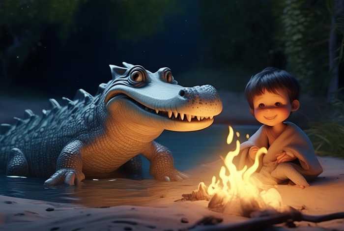 鳄鱼儿童故事睡前故事；睡前鳄鱼的故事