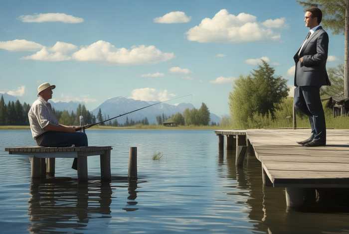 钓鱼的故事和百万富翁的故事、钓鱼的故事和百万富翁的故事的区别