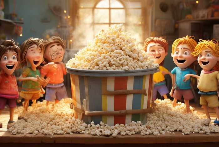 爆米花儿童的故事 幼儿画报爆米花的故事