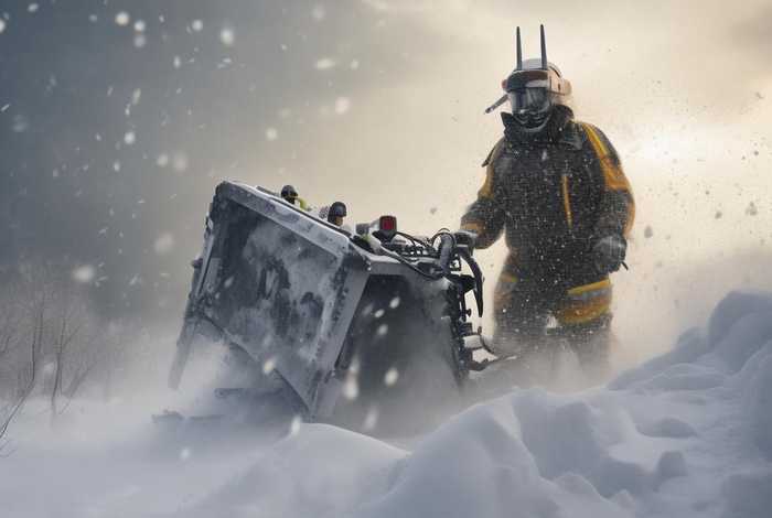 铲车大汉和大雪的故事；铲车大汉和大雪的故事简介