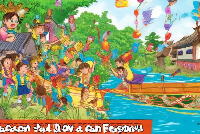 端午节的故事儿童版英语、端午节的小学英语故事