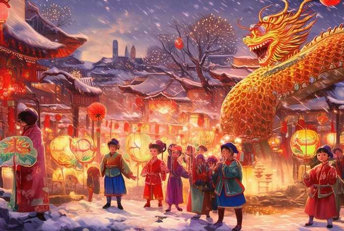 春节故事作品儿童、春节故事绘画作品