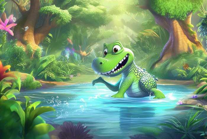 鳄鱼儿童故事（鳄鱼幼儿故事）