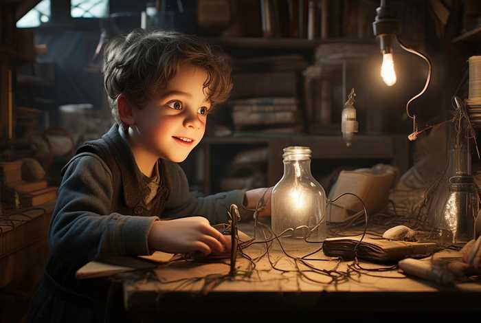 爱迪生发明灯泡的儿童故事（爱迪生发明灯泡的小故事50字）