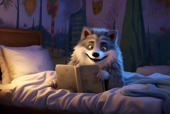 笨狼儿童睡前故事；笨狼的睡前故事