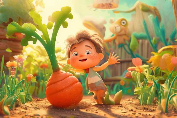 贝瓦故事睡前故事拔萝卜；贝瓦故事3-6岁儿童睡前故事