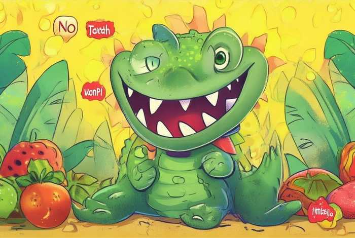 鳄鱼宝宝不刷牙绘本插图（鳄鱼不刷牙绘本故事）
