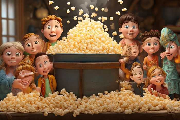 爆米花儿童的故事 幼儿画报爆米花的故事