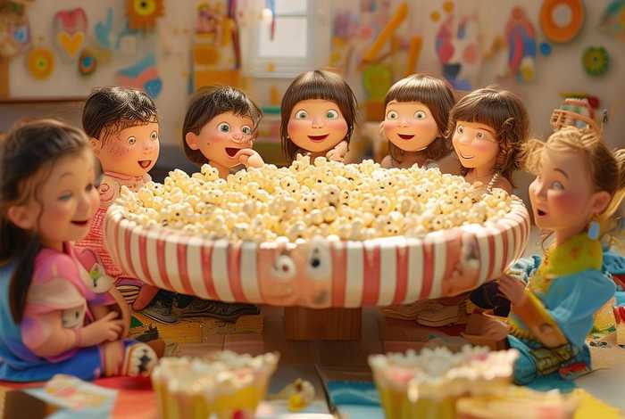 爆米花故事幼儿图片（爆米花故事幼儿图片简单）