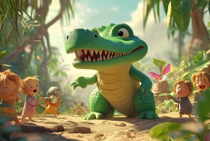 鳄鱼的儿童故事（鳄鱼的幼儿故事）