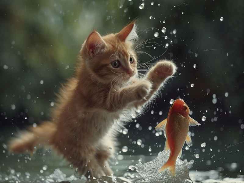 猫跟鱼的故事 猫跟鱼的故事图片