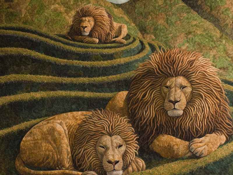 三只野牛和狮子的故事、三只野牛和狮子的故事内容