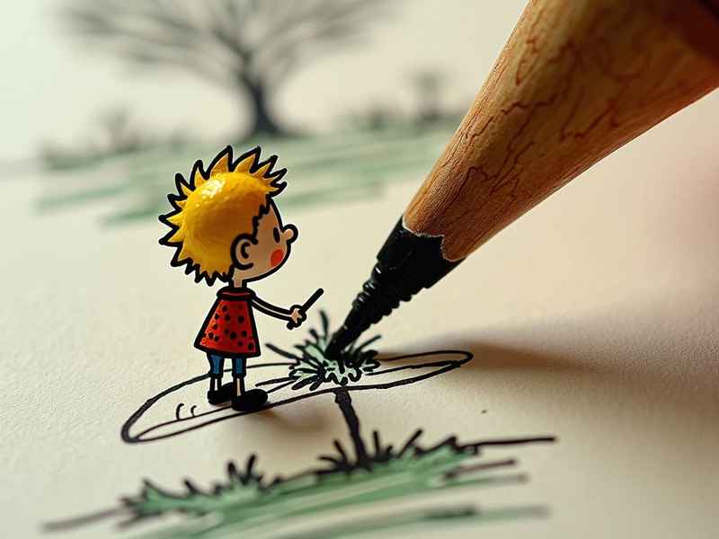 故事手绘画、故事手绘画作品