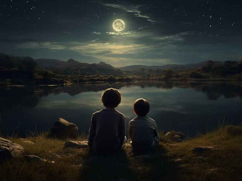 捞月亮儿歌；猴子捞月亮儿歌