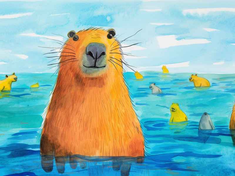 海狮儿童画 - 海狮儿童绘画