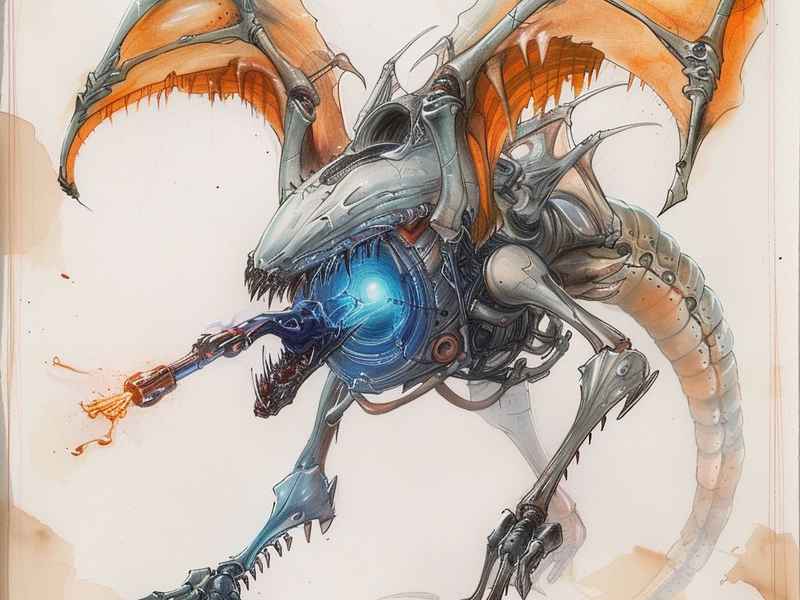 机械龙的画、机械龙的画法怎么画