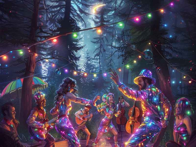 森林舞会儿童绘画（森林舞会儿童绘画插图）