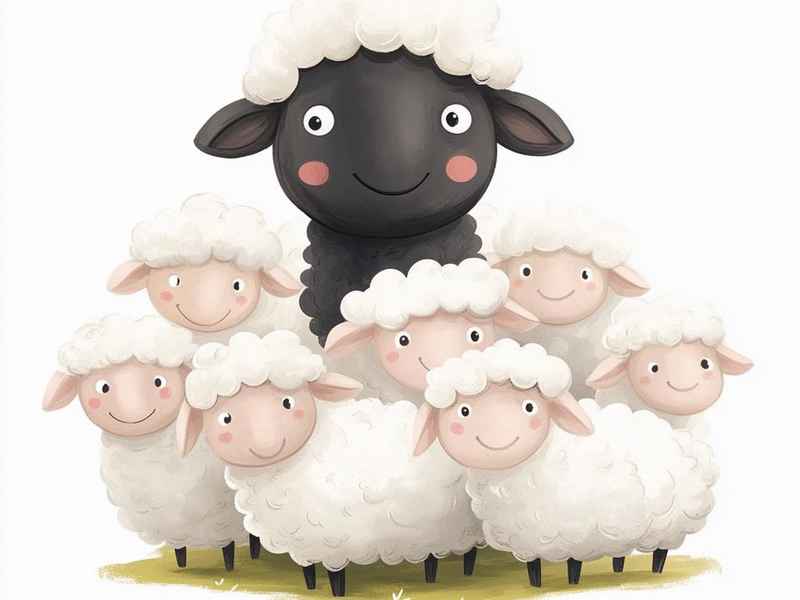 关于羊的儿童故事图画，幼儿关于羊的故事