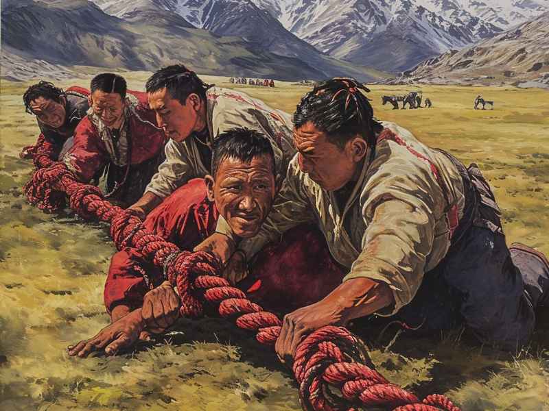 故事拔河比赛，拔河比赛编故事