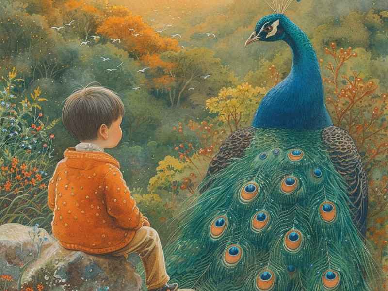 关于孔雀儿童的故事简短(关于孔雀的简短小故事五十字) 关于孔雀儿童的故事简短(关于孔雀的简短小故事五十字)