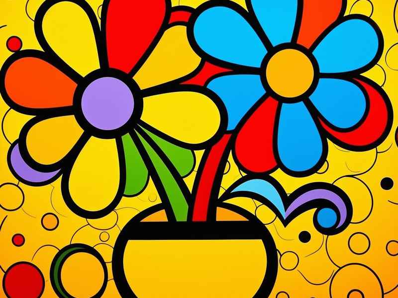 花瓶故事幼儿、花瓶幼儿绘画作品