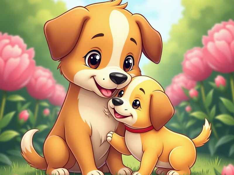 狗妈妈护孩子故事、狗妈妈护孩子故事视频