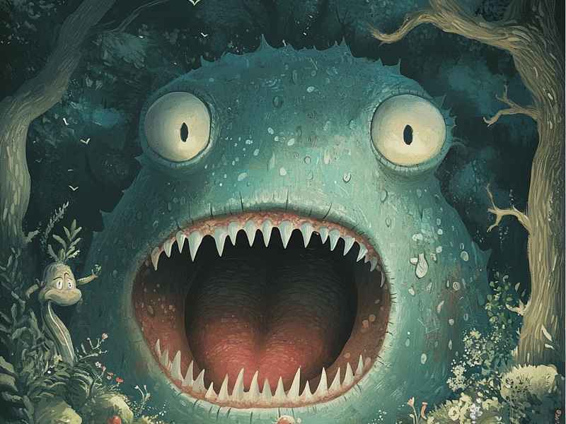 山洞有怪物的儿童故事、山洞里的大怪兽的故事