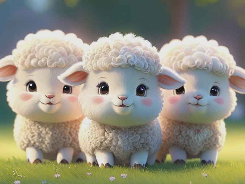 三只小羊儿童故事、儿歌三只小羊的故事视频