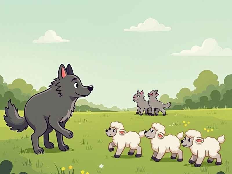 三只小羊和狼、三只小山羊和狼