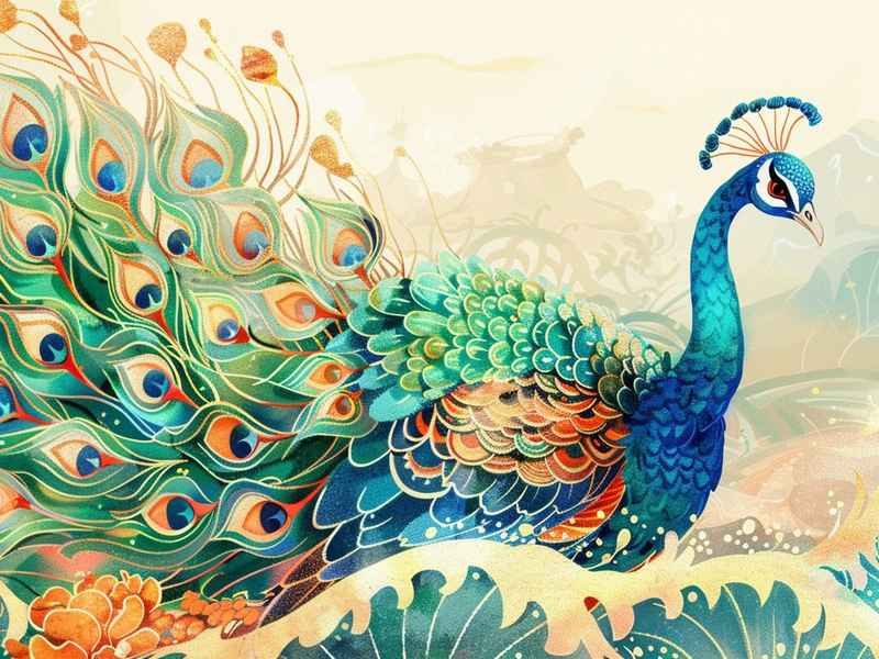 孔雀儿童故事传说、孔雀的传说故事
