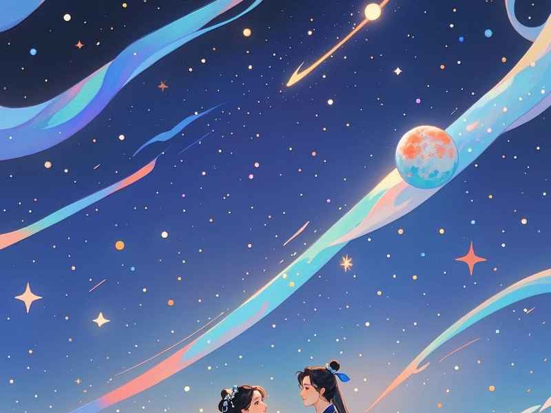 故事贴纸画 故事贴纸画之牛郎织女